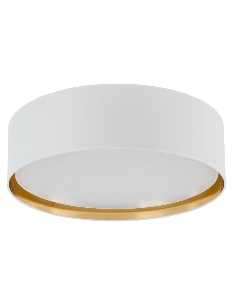 Round ceiling lamps - TK Lighting BILBAO WHITE/GOLD CEILING LAMP 4 LIGHT 600 3433 - product kolory-swiatla.pl 1
