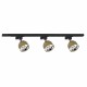 TK Lighting TRACER BLACK/GOLD 3 PŁ GU10 AR111 - KOMPLET 6151