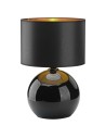 Zobacz TK Lighting PALLA BLACK/GOLD LAMPKA NOCNA 1 PŁ 5081