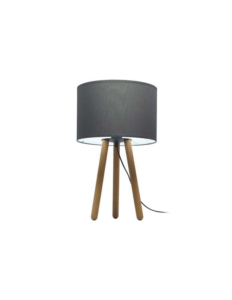 Tripod table lamps - TK Lighting TOKYO NIGHT LAMP 1 FLOOR PINE/GRAPHITE 5296 - product kolory-swiatla.pl 1