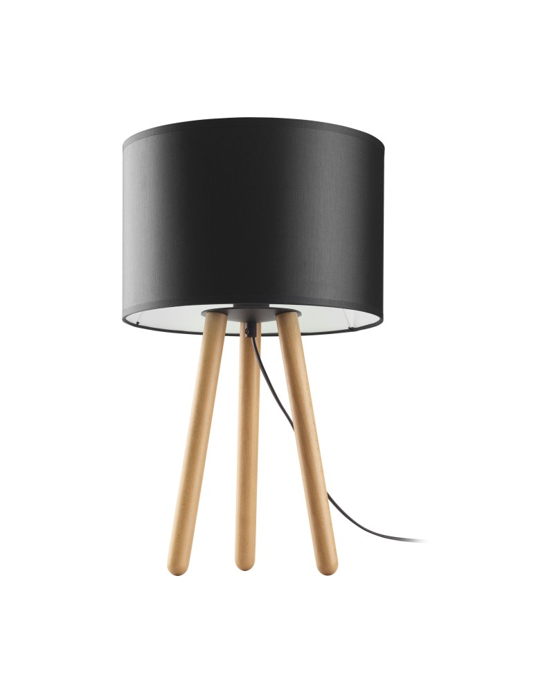 Tripod table lamps - TK Lighting TOKYO NIGHT LAMP 1 FLOOR pine/black 5297 - product kolory-swiatla.pl 1