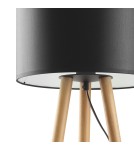 Tripod table lamps - TK Lighting TOKYO NIGHT LAMP 1 FLOOR pine/black 5297 - product 2