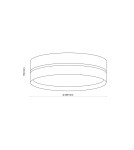 Boho ceiling lamps - TK Lighting BOHO WHITE CEILING LAMP 4 LIGHT 600 6535 - product 2