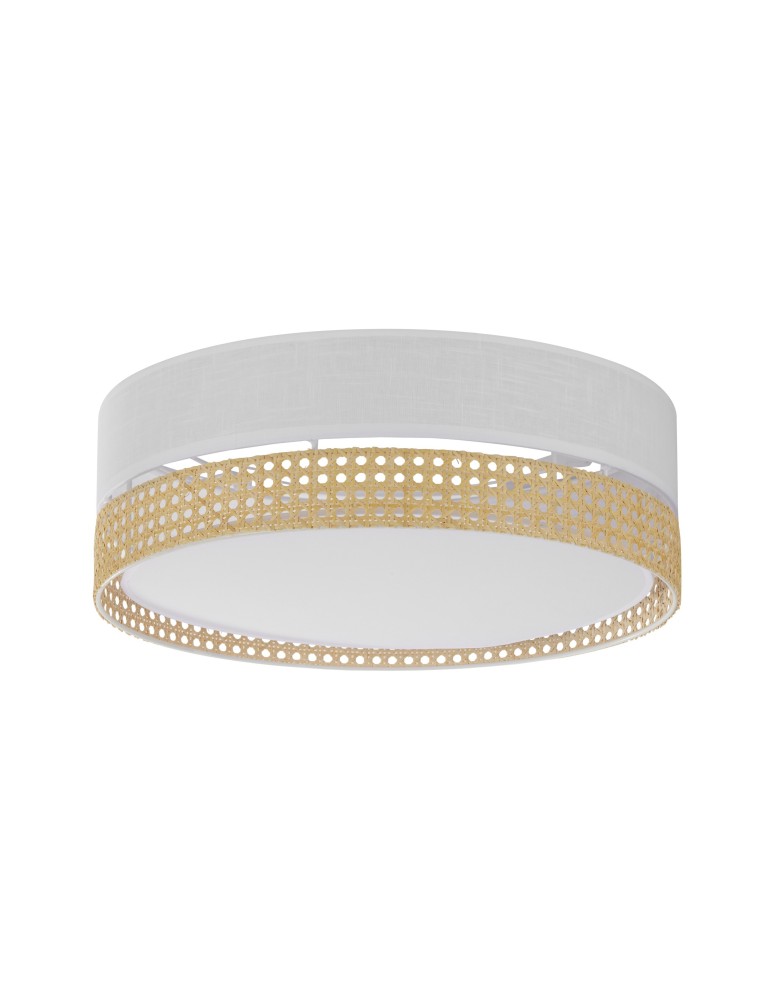 Boho ceiling lamps - TK Lighting BOHO-PAGLIA WHITE CEILING LAMP 3 LIGHT 450 6536 - product kolory-swiatla.pl 1