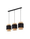 Zobacz TK Lighting BOHO BLACK LAMPA WISZĄCA 3 PŁ LISTWA 6541