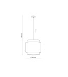 Boho pendant lamps - TK Lighting BOHO BLACK Pendant LAMP 1 FL 6542 - product 3