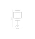 Boho table lamps - TK Lighting BOHO BLACK NIGHT LAMP 1 FLOOR 5567 - product 3