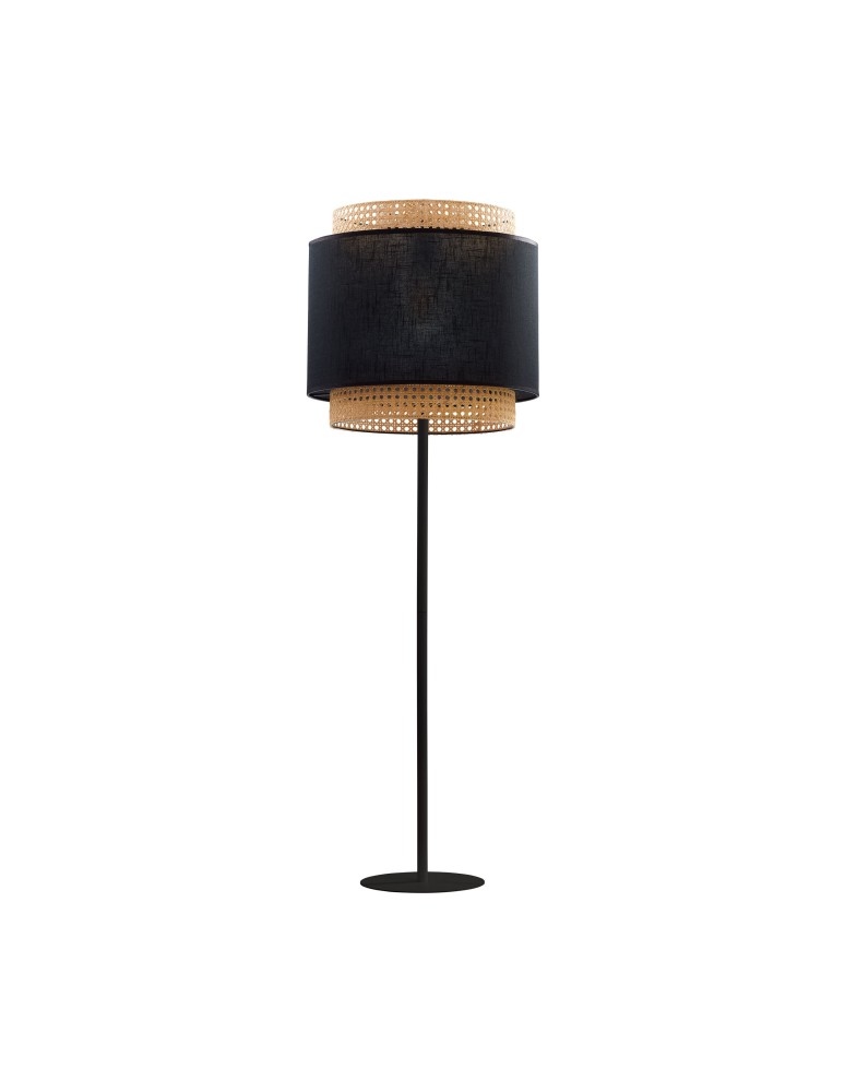 Floor lamps with lampshade - TK Lighting BOHO BLACK FLOOR LAMP1 FL 5568 - product kolory-swiatla.pl 1