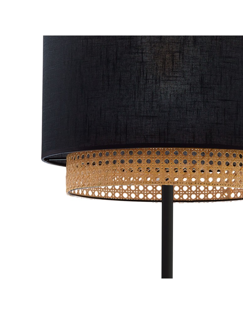 Floor lamps with lampshade - TK Lighting BOHO BLACK FLOOR LAMP1 FL 5568 - product kolory-swiatla.pl 2