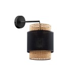 Boho wall lamps - TK Lighting BOHO BLACK KINKIT 1 FL 6550 - product 1