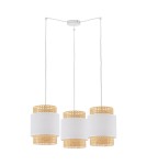 Boho pendant lamps - TK Lighting BOHO WHITE pendant lamp 3 LIGHT 6537 - product 1