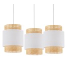 Boho pendant lamps - TK Lighting BOHO WHITE pendant lamp 3 LIGHT 6537 - product 2