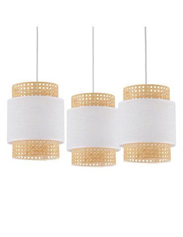 TK Lighting BOHO WHITE LAMPA WISZĄCA 3 PŁ 6537 - produkt 2