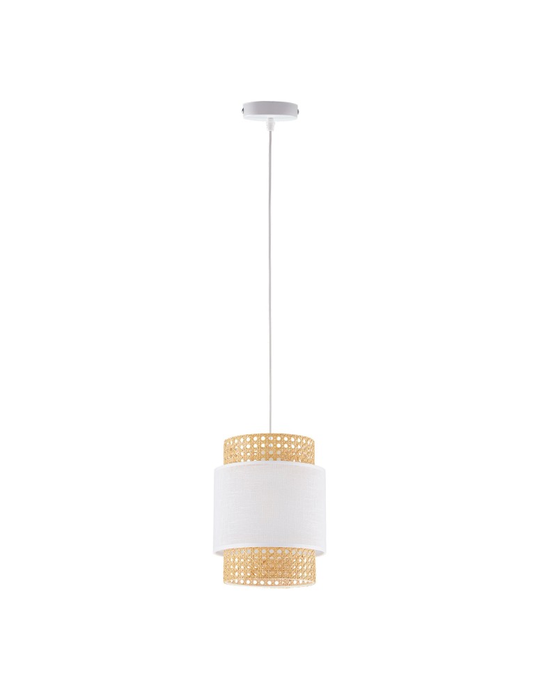 Boho pendant lamps - TK Lighting BOHO WHITE Pendant LAMP 1 FLOOR 200 6528 - product kolory-swiatla.pl 1