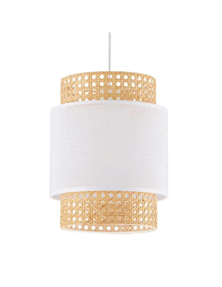 Boho pendant lamps - TK Lighting BOHO WHITE Pendant LAMP 1 FLOOR 200 6528 - product kolory-swiatla.pl 2