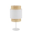 Boho table lamps - TK Lighting BOHO WHITE NIGHT LAMP 1 LIGHT 6565 - product 1