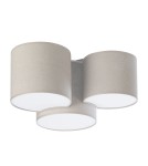 Ceiling lamps with lampshade - TK Lighting MONA NATURE CEILING LAMP 3 FLOOR 6591 - product 1