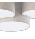 Ceiling lamps with lampshade - TK Lighting MONA NATURE CEILING LAMP 3 FLOOR 6591 - product 2