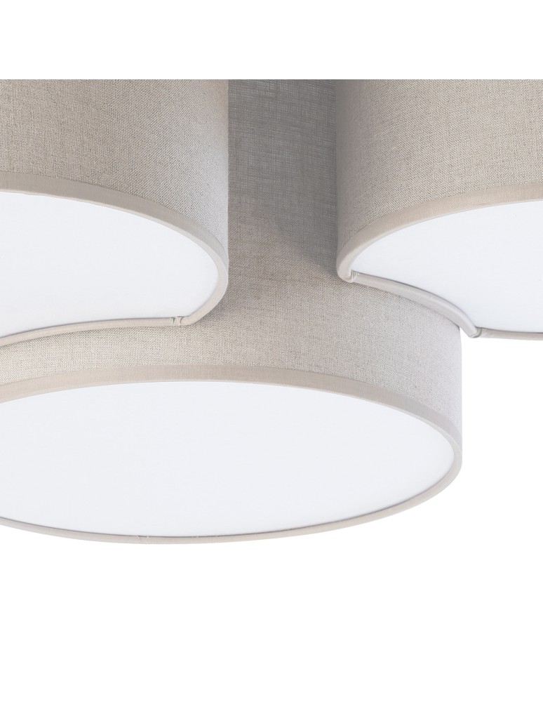 Ceiling lamps with lampshade - TK Lighting MONA NATURE CEILING LAMP 3 FLOOR 6591 - product kolory-swiatla.pl 2