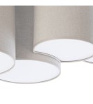 Ceiling lamps with lampshade - TK Lighting MONA NATURE SUSPENSION LAMP 5 FLOOR 6593 - product 2