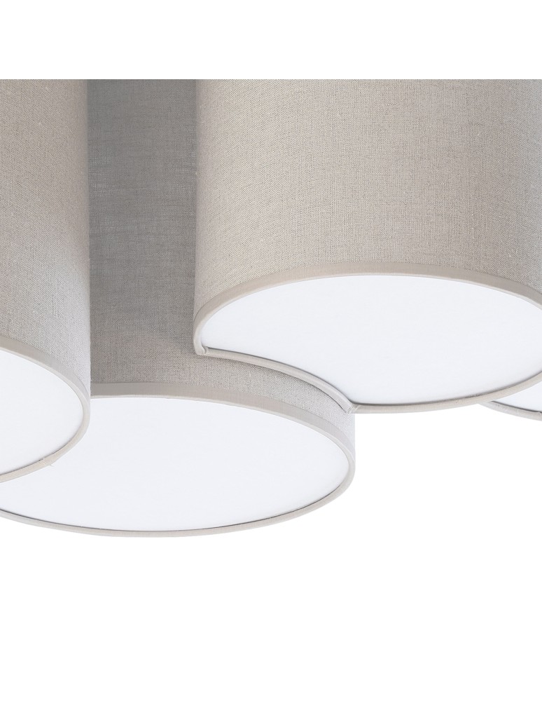 Ceiling lamps with lampshade - TK Lighting MONA NATURE SUSPENSION LAMP 5 FLOOR 6593 - product kolory-swiatla.pl 2