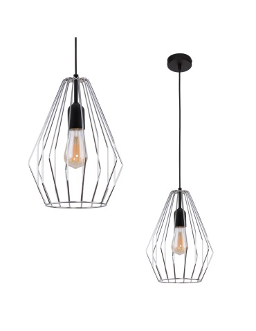 TK Lighting BRYLANT BLACK/CHROME LAMPA WISZĄCA 1 PŁ 799