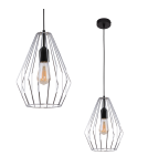 Wire pendant lamps - TK Lighting BRYLANT BLACK/CHROME PENDING LAMP 1 FLOOR 799 - product 2