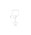 Nightlights - TK Lighting ALBERO LINEN NIGHT LAMP 1 LIGHT 5573 - product 3