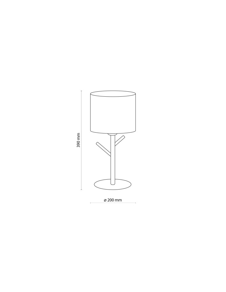 Nightlights - TK Lighting ALBERO LINEN NIGHT LAMP 1 LIGHT 5573 - product kolory-swiatla.pl 3