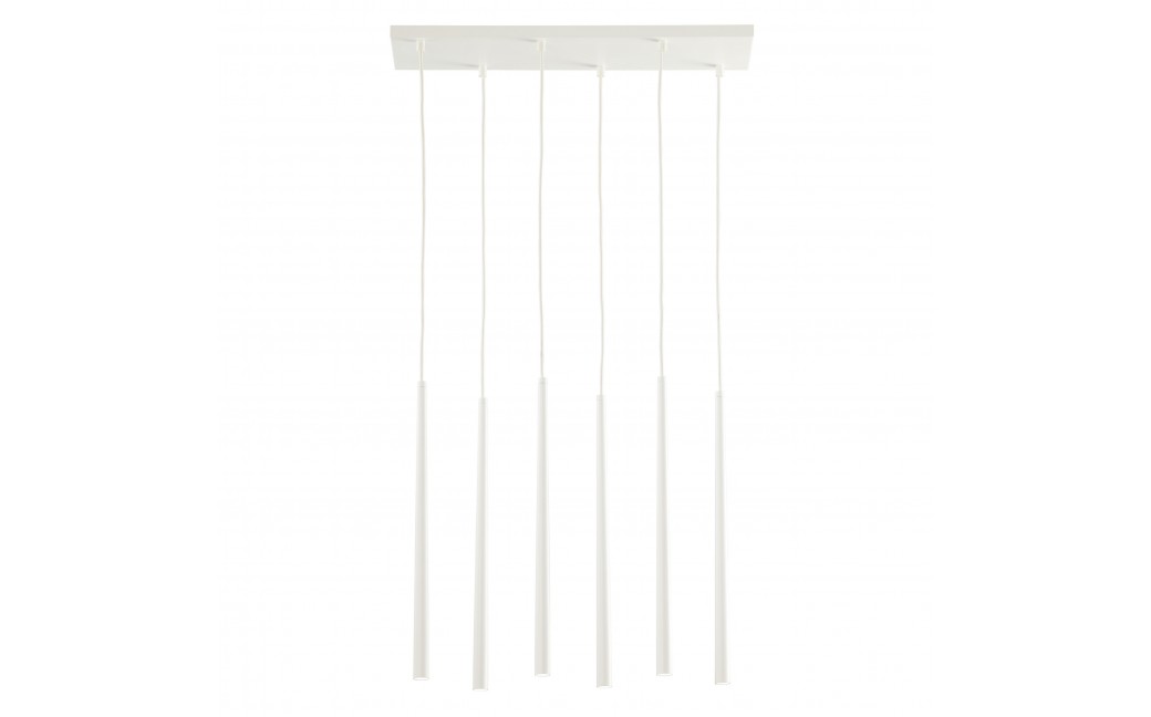 TK Lighting PIANO WHITE LAMPA WISZĄCA 6 PŁ 6428