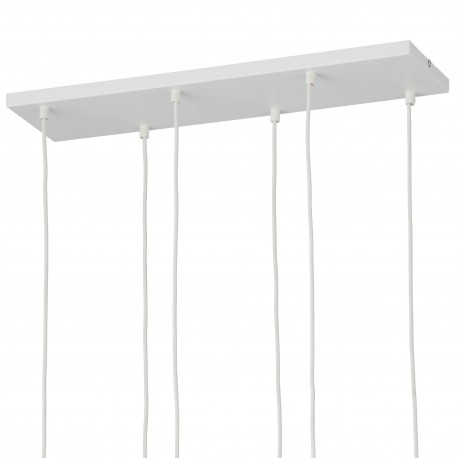 TK Lighting PIANO WHITE LAMPA WISZĄCA 6 PŁ 6428