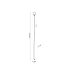 Icicle pendant lamps - TK Lighting PIANO WHITE Pendant LAMP 1 FL 6425 - product 3