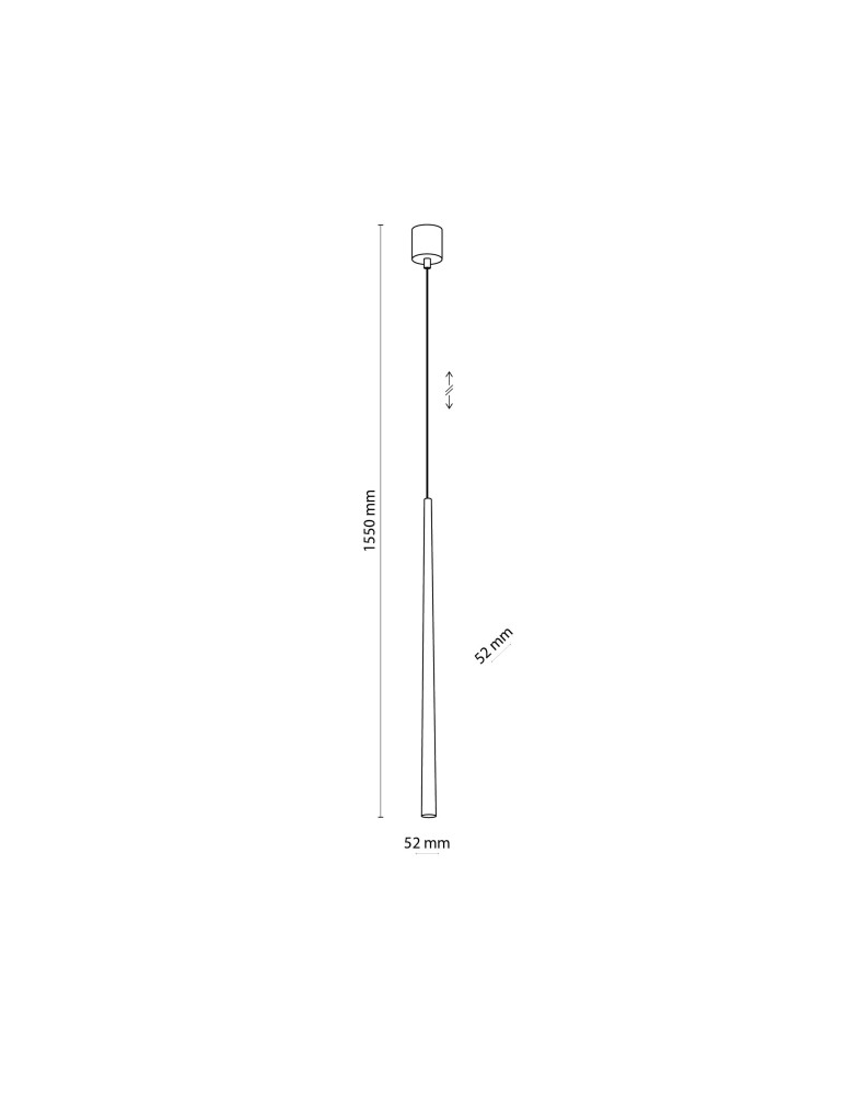 Icicle pendant lamps - TK Lighting PIANO WHITE Pendant LAMP 1 FL 6425 - product kolory-swiatla.pl 3