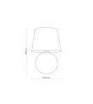 Nightlights - TK Lighting SANTANA ECRU 1 PA bedside lamp 5591 - product 3