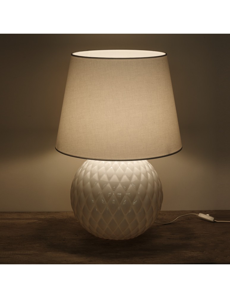 Lampki nocne - TK Lighting SANTANA WHITE LAMPKA NOCNA 1 PŁ 5593 - produkt kolory-swiatla.pl 5