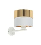Wall lamps with lampshade - TK Lighting HILTON WHITE/GOLD SHINKIT 1 FL 4770 - product 1