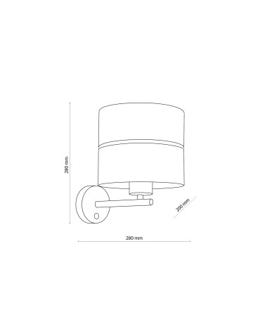 TK Lighting HILTON WHITE/GOLD SHINKIT 1 FL 4770 - product 2