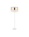 View TK Lighting HILTON WHITE/GOLD FLOOR LAMP 1 FLOOR 5074