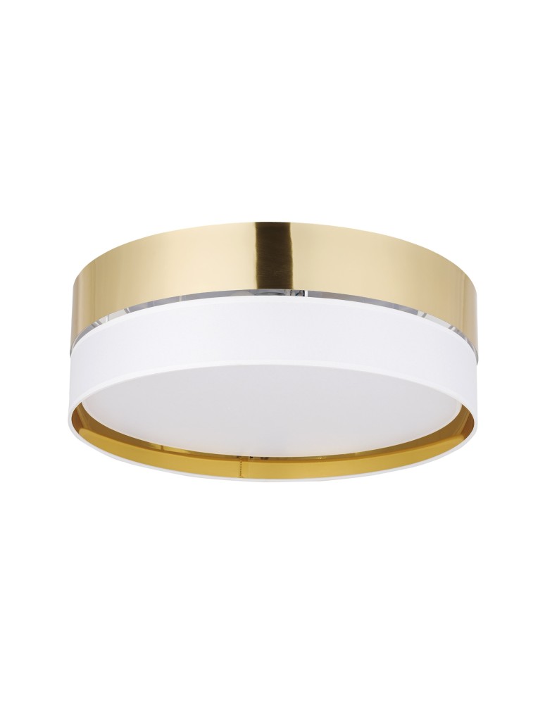 Modern ceiling lamps - TK Lighting HILTON WHITE/GOLD CEILING LAMP 3 LIGHT 450 4772 - product kolory-swiatla.pl 1
