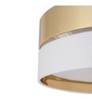 Modern ceiling lamps - TK Lighting HILTON WHITE/GOLD CEILING LAMP 3 LIGHT 450 4772 - product 2