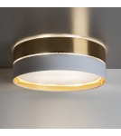 Modern ceiling lamps - TK Lighting HILTON WHITE/GOLD CEILING LAMP 3 LIGHT 450 4772 - product 5