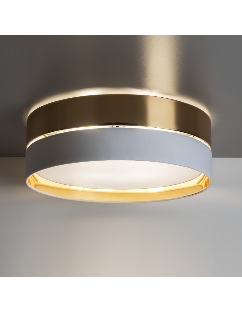 Modern ceiling lamps - TK Lighting HILTON WHITE/GOLD CEILING LAMP 3 LIGHT 450 4772 - product kolory-swiatla.pl 5
