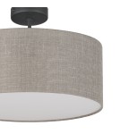 Round ceiling lamps - TK Lighting RONDO LINEN CEILING LAMPS 4 FLOOR 400 PITCH 6247 - product 2