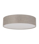 Round ceiling lamps - TK Lighting RONDO LINEN SUSPENSION LAMP 6 FLOOR 780 5638 - product 1