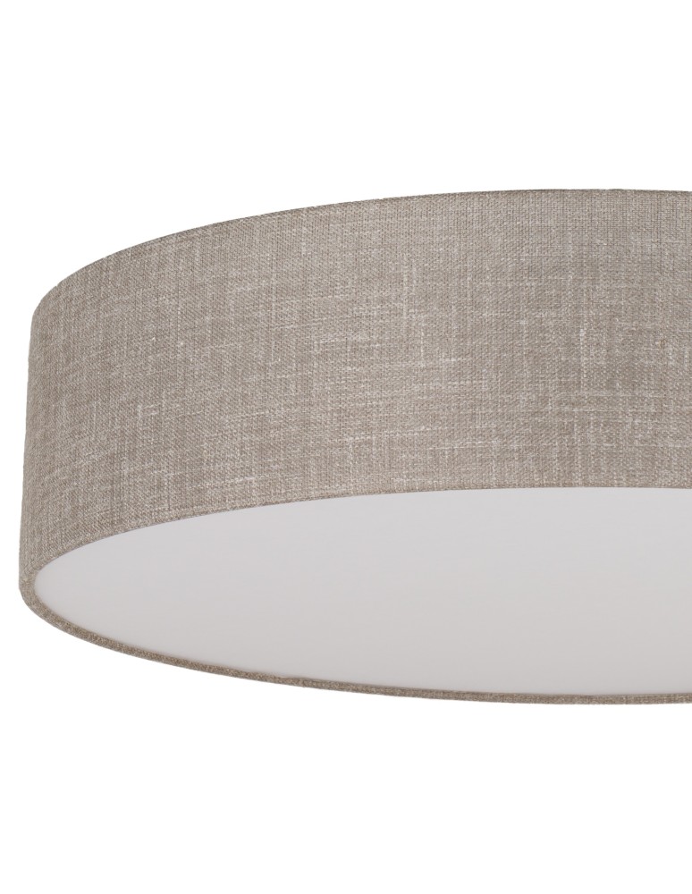 Round ceiling lamps - TK Lighting RONDO LINEN SUSPENSION LAMP 6 FLOOR 780 5638 - product kolory-swiatla.pl 2