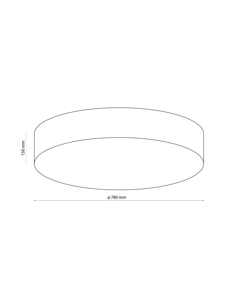 Round ceiling lamps - TK Lighting RONDO LINEN SUSPENSION LAMP 6 FLOOR 780 5638 - product kolory-swiatla.pl 3