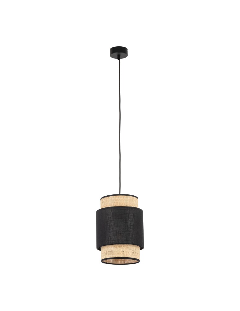Lampy wiszące boho - TK Lighting BOHO NEW BLACK LAMPA WISZĄCA 1 PŁ 200 5656 - produkt kolory-swiatla.pl 1