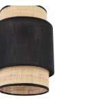 Lampy wiszące boho - TK Lighting BOHO NEW BLACK LAMPA WISZĄCA 1 PŁ 200 5656 - produkt 2