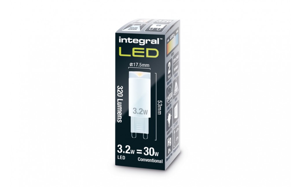 Integral LED G9 3.2W 4000K 300lm 78-02-26