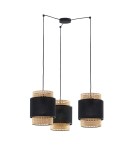 Boho pendant lamps - TK Lighting BOHO BLACK pendant lamp 3³ 6549 - product 1